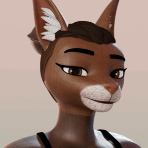 Fox girl Anthro (MAYA)