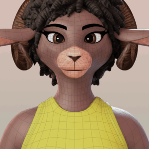 Sheep girl anthro (MAYA)